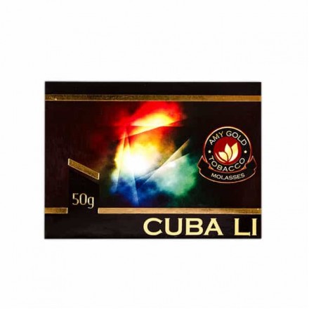 Табак AMY GOLD Cuba Li 50 грамм (кола лимон лайм)