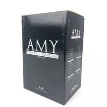 Уголь кокосовый Amy Delux 1 кг (72 кубика 25*25)