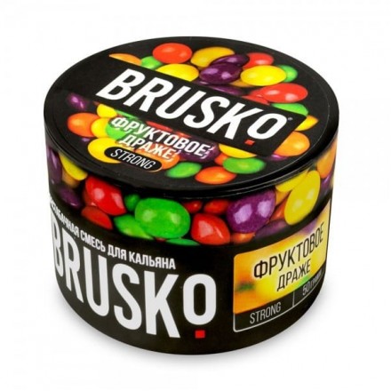 Бестабачная смесь Brusko Strong Line 50 грамм (фруктовое драже)