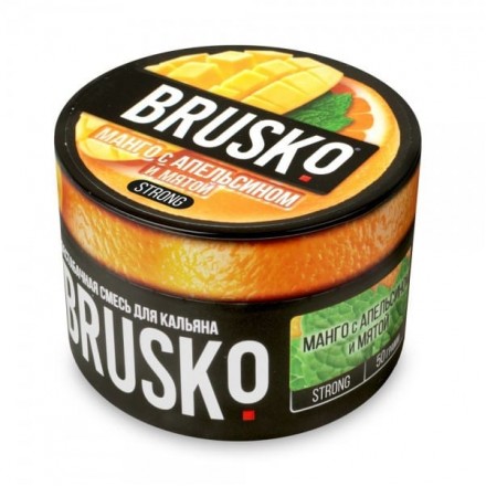 Бестабачная смесь Brusko Strong Line 50 грамм (манго с апельсином и мятой)