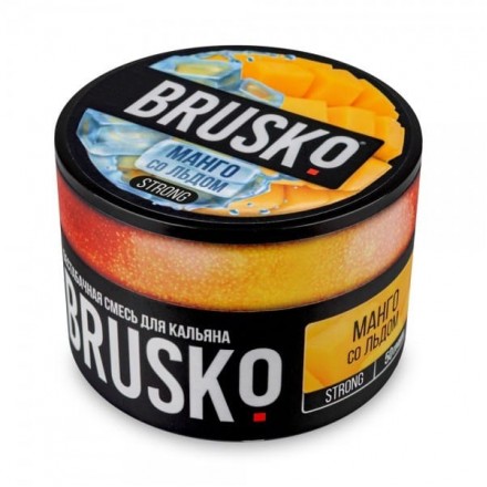 Бестабачная смесь Brusko Strong Line 50 грамм (манго со льдом)