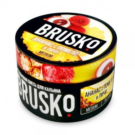 Бестабачная смесь Brusko Medium Line 50 грамм (ананас с помело и личи)