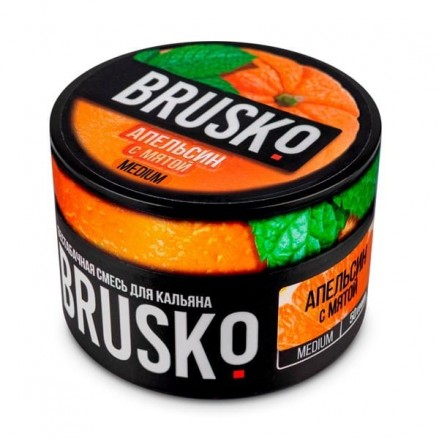 Бестабачная смесь Brusko Medium Line 50 грамм (апельсин с мятой)