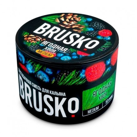 Бестабачная смесь Bruskon Medium Line 50 грамм (ягодная хвоя)
