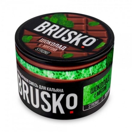 Бестабачная смесь Brusko Strong Line 50 грамм (шоколад с мятой)