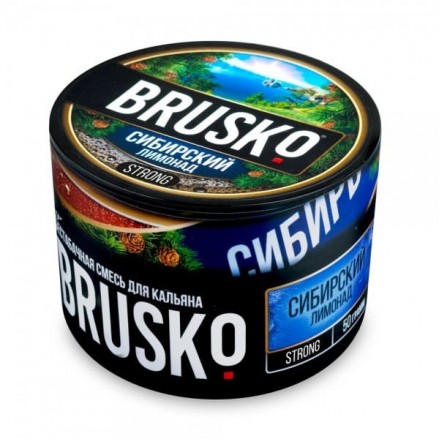 Бестабачная смесь Brusko Strong Line 50 грамм (сибирский лимонад)