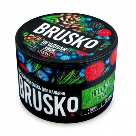 Бестабачная смесь Brusko Strong Line 50 грамм (ягодная хвоя)