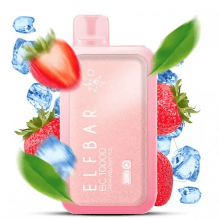 Одноразка Elf Bar Strawberry Ice BC 10000 затяжек (полуниця лед)