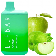 Одноразка Elf Bar Sour Apple BC 5000 затяжек (кислое яблоко)