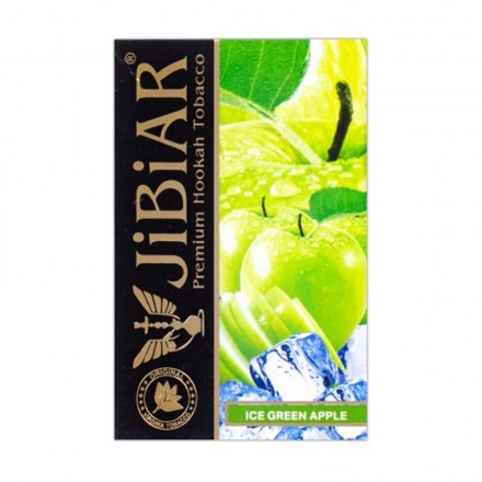 Табак Jibiar Ice Green Apple 50 грамм (зелёное яблоко лёд)