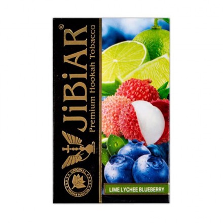 Табак Jibiar Lime Lychee Blueberry 50 грамм (лайм личчи черника)