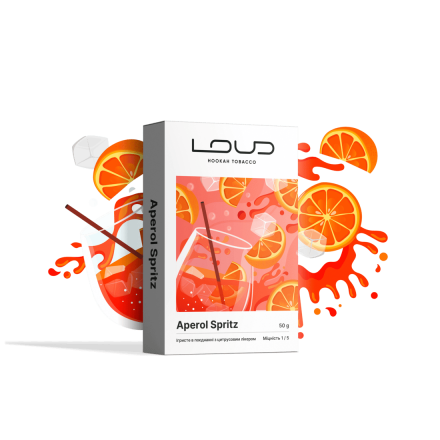 Табак Loud Aperol Spritz 50 грам (ігристе з цитрусовим лікером)