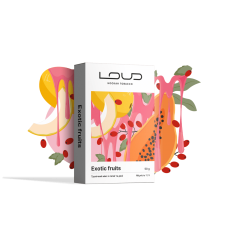 Табак Loud Exotic Fruits 50 грам (тропічний мiкс папая диня)