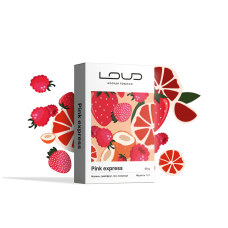 Табак Loud Pink Express 50 грам (малина грейпфрут лiчi полуниця)