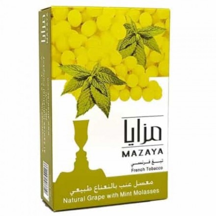 Табак MAZAYA Grape With Mint 50 грамм (виноград мята)