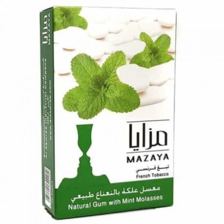 Табак MAZAYA Gum With Mint 50 грамм (жвачка мята)