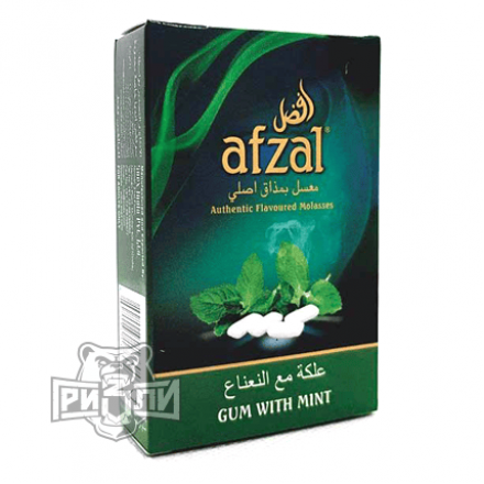 Табак Afzal Gum With Mint 50 грамм (жвачка с мятой)