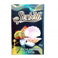Табак Serbetli Cactus Sheikh Ice Gum 50 грамм (кактус черника барбарис лёд жвачка)