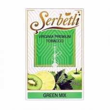 Табак Serbetli Green Mix 50 грамм (зеленое яблоко с киви лаймом и мятой)