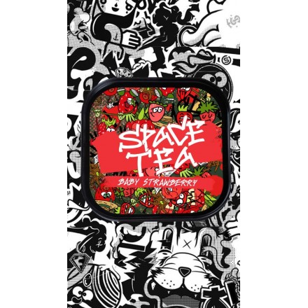 Безникотиновая смесь Space Tea Baby Strawberry 100 грамм (клубника)