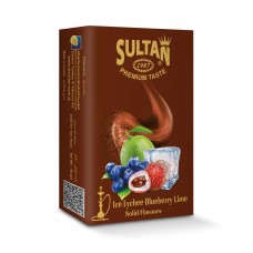 Табак Sultan Ice Lychee Blueberry Lime 50 грамм (ледяная черника лайм и личе)