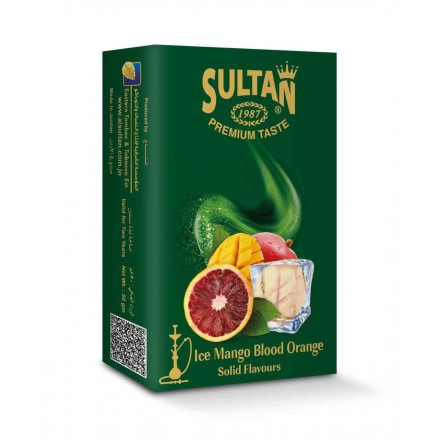 Табак Sultan Ice Mango Blood Orange 50 грамм (ледяной манго сицилийский апельсин)