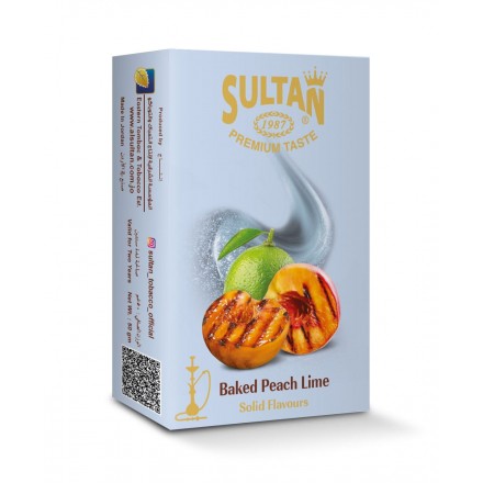 Табак Sultan Baked Peach Lime 50 грамм (жареный персик с лаймом)