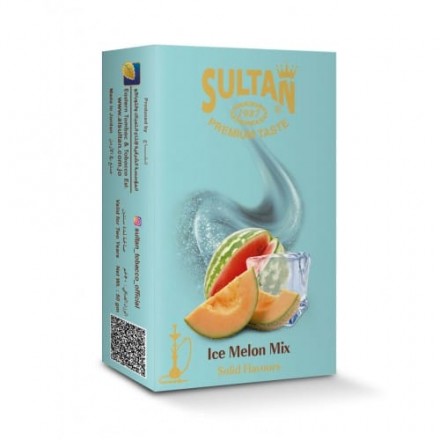 Табак Sultan Ice melon Mix 50 грамм (ледяная дыня арбуз)