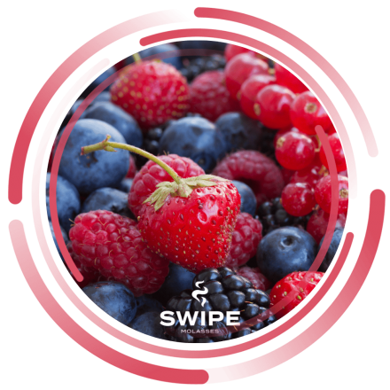 Безникотиновая смесь Swipe Triple Berry Fizz 250 грам (суниця малина м'ята чорниця)