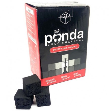 Уголь кокосовый Panda Black 1кг (72 кубика)
