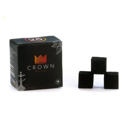 Уголь кокосовый Crown 0.250 кг (18 кубиков 25*25)