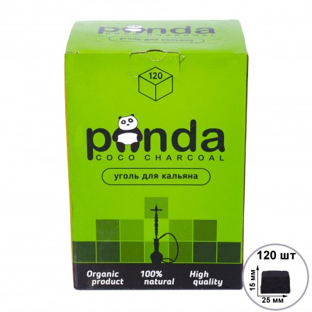 Уголь кокосовый Panda Green 1кг (120 кубиков)
