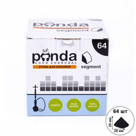 Уголь кокосовый Panda White 0.5кг (64 кубика круглый)