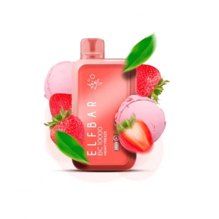 Одноразка Elf Bar Heart Freeze Strawberry Ice Cream BС 10000 затяжек (клубничное мороженое)